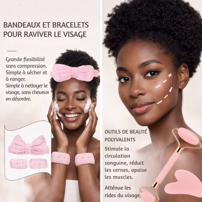 Kit Soin Visage Complet 5 Pièces ou 7 pièces | Nettoyage & Massage Facial