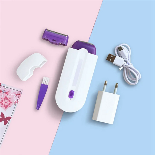 Épilateur Électrique Rechargeable sans fil– visage corps femme
