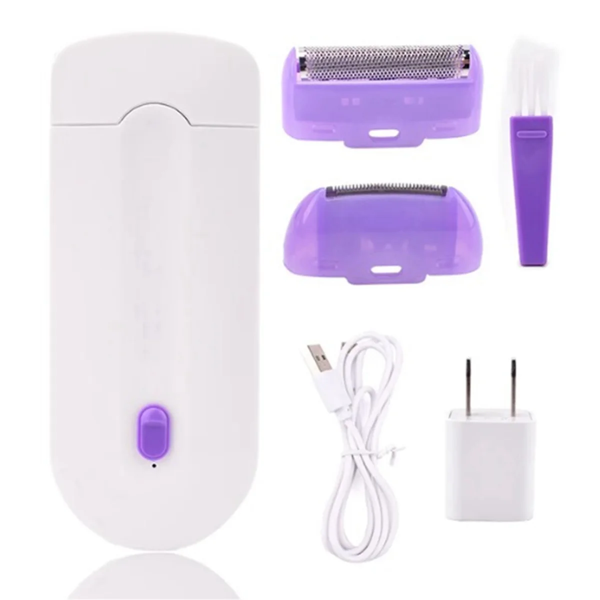 Épilateur Électrique Rechargeable sans fil– visage corps femme