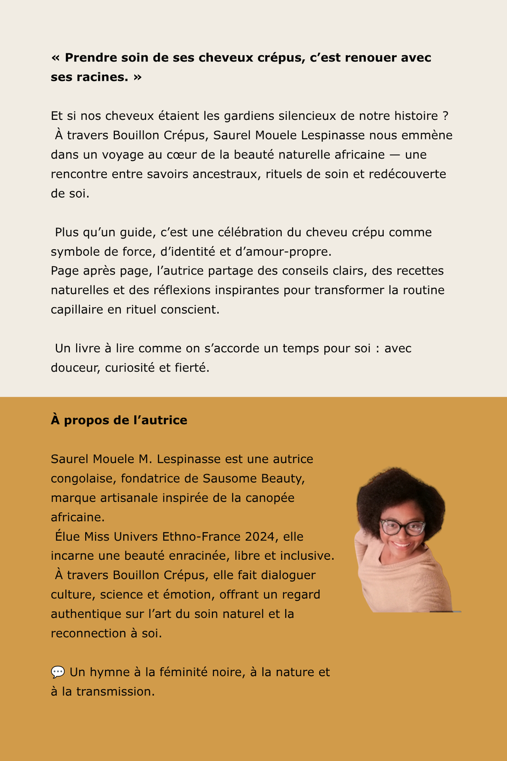 Bouillon Crépus – Le guide pratique d'initiation aux cheveux crépus