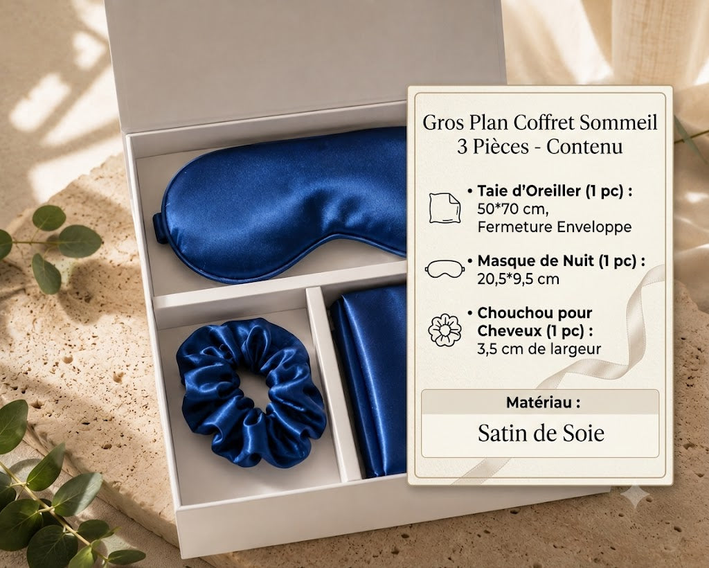 Coffret sommeil premium en soie