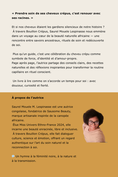 Livret BOUILLON CRÉPUS - Guide Soins Capillaires Naturels